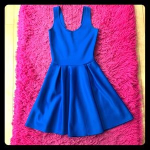 BooHoo Royal Blue Skater Dress